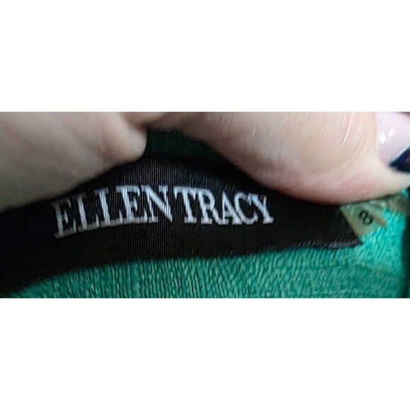 Ellen Tracy Blue-Green Sheath Dress – Size 8 (Early–Mid 2000s) - Sleeveless - Picture 14 of 14